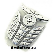 Клавиатура Motorola C380 silver