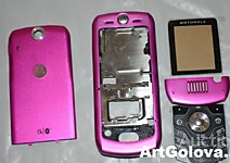 Корпус Motorola L6 pink с клавиатурой