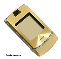 Корпус Motorola V3 gold
