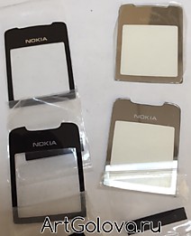 Стекла Nokia 8800 classic (черный, серебро), Nokia 8800 sirocco (серебро 2500₽, черный 1500₽ , золото 3000₽)