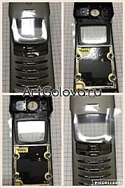 Nokia 8910/8910i рамка со стеклом, бузером и клавиатурой