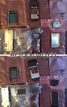 NOKIA 8800 sapphire arte корпус в сборе (цвет - brown) 8 элементов