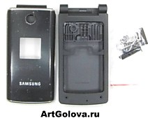 Корпус Samsung E210 black с клавиатурой