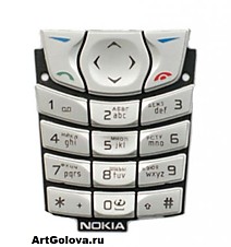Клавиатура Nokia 6610i silver