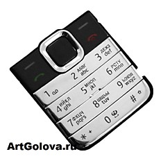 Клавиатура Nokia 7310 Supernova silver with black