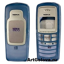 Корпус Nokia 2100 blue с клавиатурой