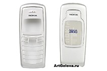 Корпус Nokia 2100 silver с клавиатурой