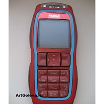 Корпус Nokia 3220 red с клавиатурой