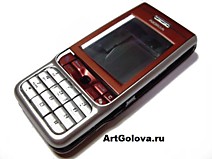 Корпус Nokia 3230 red с клавиатурой