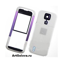 Корпус Nokia 5000 white with purple с клавиатурой
