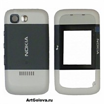 Корпус Nokia 5200 панель black with white с клавиатурой