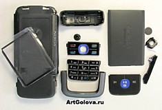 Корпус Nokia 5700 black (without white color) с клавиатурой