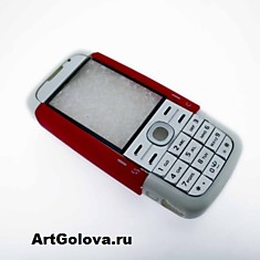 Корпус Nokia 5700 red с клавиатурой