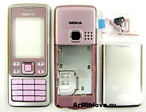 Корпус Nokia 6300 pink с клавиатурой