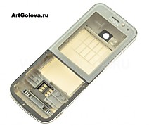 Корпус Nokia 6730 white с клавиатурой