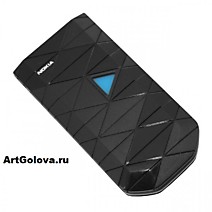 Корпус Nokia 7070 black with blue с клавиатурой