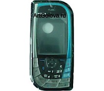 Корпус Nokia 7610 black with blue с клавиатурой