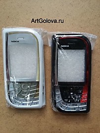 Корпус Nokia 7610 black with red с клавиатурой