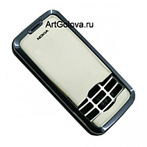 Корпус Nokia 7610 Supernova silver with black с клавиатурой