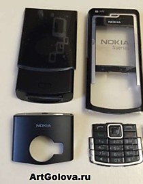 Корпус Nokia N72 black с клавиатурой