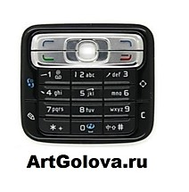 Клавиатура Nokia N73 black с русским языком