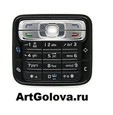 Клавиатура Nokia N73 black с русским языком