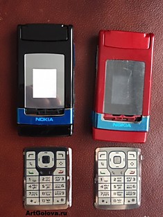 Корпус Nokia N76 red с клавиатурой