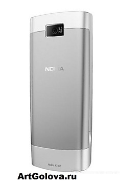 Корпус Nokia X3-02 silver-white с клавиатурой