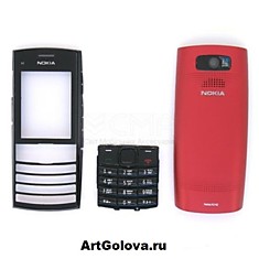 Корпус Nokia X2-02 red с клавиатурой