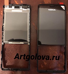 Nokia 515 Передняя Рамка со Стеклом