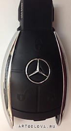 Корпус для ключа Mercedes chrome 3 кнопки