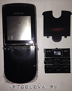 Корпус Nokia 8800 sirocco black оригинал +клавиатура