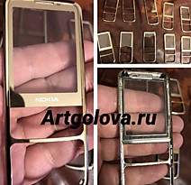 Передняя Рамка со Стеклом nokia 6700 classic gold, users