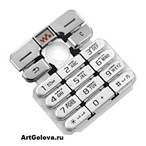 Клавиатура Sony Ericsson W700 silver