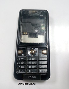 Корпус Sony Ericsson K530 black с клавиатурой