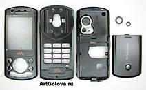 Корпус Sony Ericsson W900 black