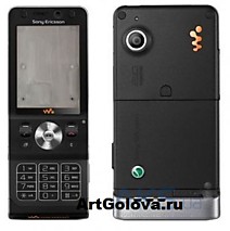 Корпус Sony Ericsson W910 black с клавиатурой