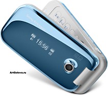 Корпус Sony Ericsson Z610 blue с клавиатурой